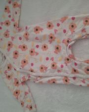 Pyjama fleurs orange 