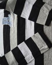 T-shirt rayé noir/blanc 6A 