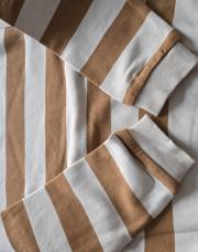 Sweat rayé beige kiabi 6A 