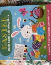 Easter Water Paint Colouring Block - 20 pages