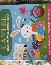 Easter Water Paint Colouring Block - 20 pages
