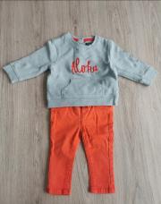 Ensemble Aloha orange 12 mois Kiabi TAO
