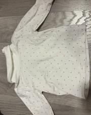Sous pull blanc pois rouge 