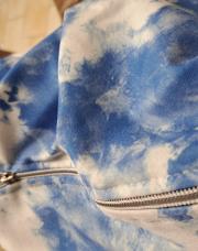 Gilet bleu et blanc 10ans 
