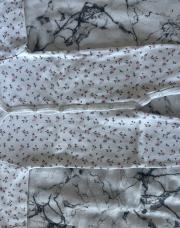 Taille naissance pyjama blanc fleurs