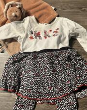 Ikks robe + legging 3mois