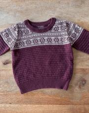 Pull bordeaux 12 mois