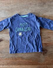 Tee shirt petit canaillou Boutchou 12 mois