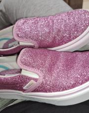 Basket vans rose paillette 33