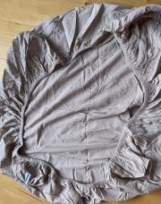 Housse matelas parc beige