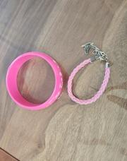 Grose bracelet rose et bracelet oiseau 