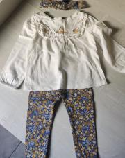 Ensemble sergent major 3pcs,18mois-80cm 