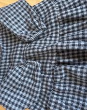 Robe noire à carreaux 6-9M