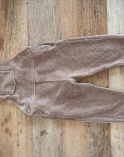 Salopette beige velours 18 mois