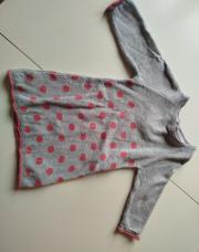 Robe grise à pois rose 12mois Noukie's