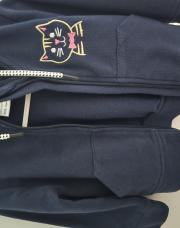 Sweat bleu chat 2 ans