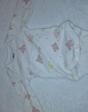Body oiseau jaune et rose 