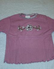 Blouse rose fleur 