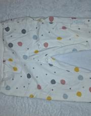 Pantalon pois gros jaune rose