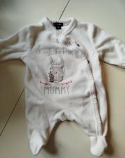 Pyjama blanc lapin Naissance Kiabi 