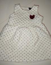 Robe blanche matelassée 18mois Kiabi 