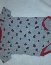 Body minnie gris et rouge 