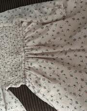 Robe fleuri 6 ans rose 