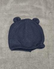 Bonnet bleu oreilles 6-9m