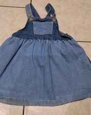 Robe jeans bi color h&m 86