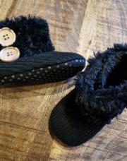 Bottes noires 6-12M NEUVES