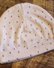 Bonnet rose à pois