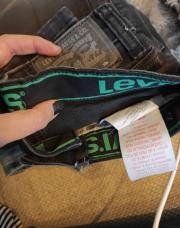 Levi's noir  ceinture verte