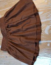 Jupe marron  en dim 9 mois 