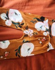 Sarouel moutarde pivoines 18M