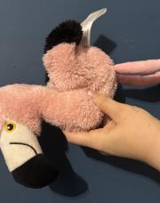 Peluche Flamand rose 