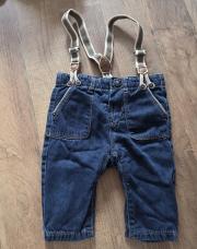 Jeans Zara avec bretelles 68 cm