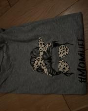 T shirt grossesse « mom Life » L