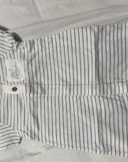 Barboteuse lignée blanche orchestra 6 mois 