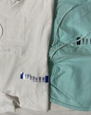 GARÇON ensemble short bleu + tee-shirt blanc obaïbi 5 ans 