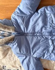 Manteau réversible bleu 3