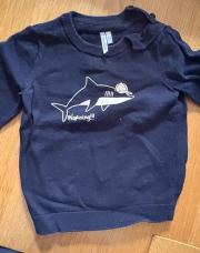 Pull baleine bleu marine 18 