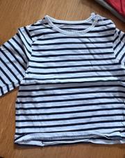 T-shirt ligné noir/blanc 18