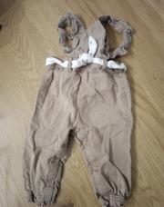 Salopette 9 mois beige 