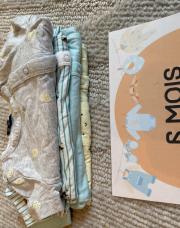 Lot 4 pyjamas short Kiabi 6 mois 