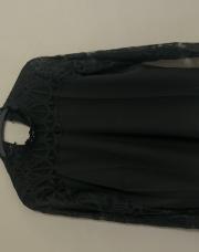 Blouse noire dentelle taille M