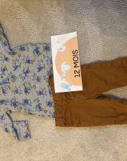 Ensemble 12 mois 2 pièces (JBC, DPAUM)