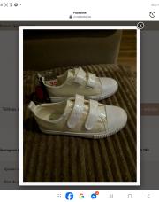 Basket pailette blanche