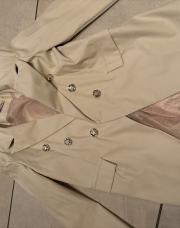 Blazer similicuir beige L