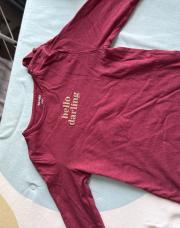 Haut fille kiabi 24M rouge hello darling