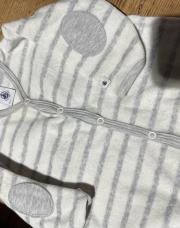 Pyjama petit bateau 67 blanc/gris 